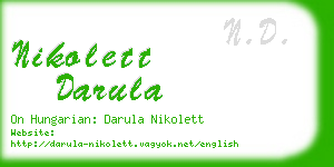nikolett darula business card